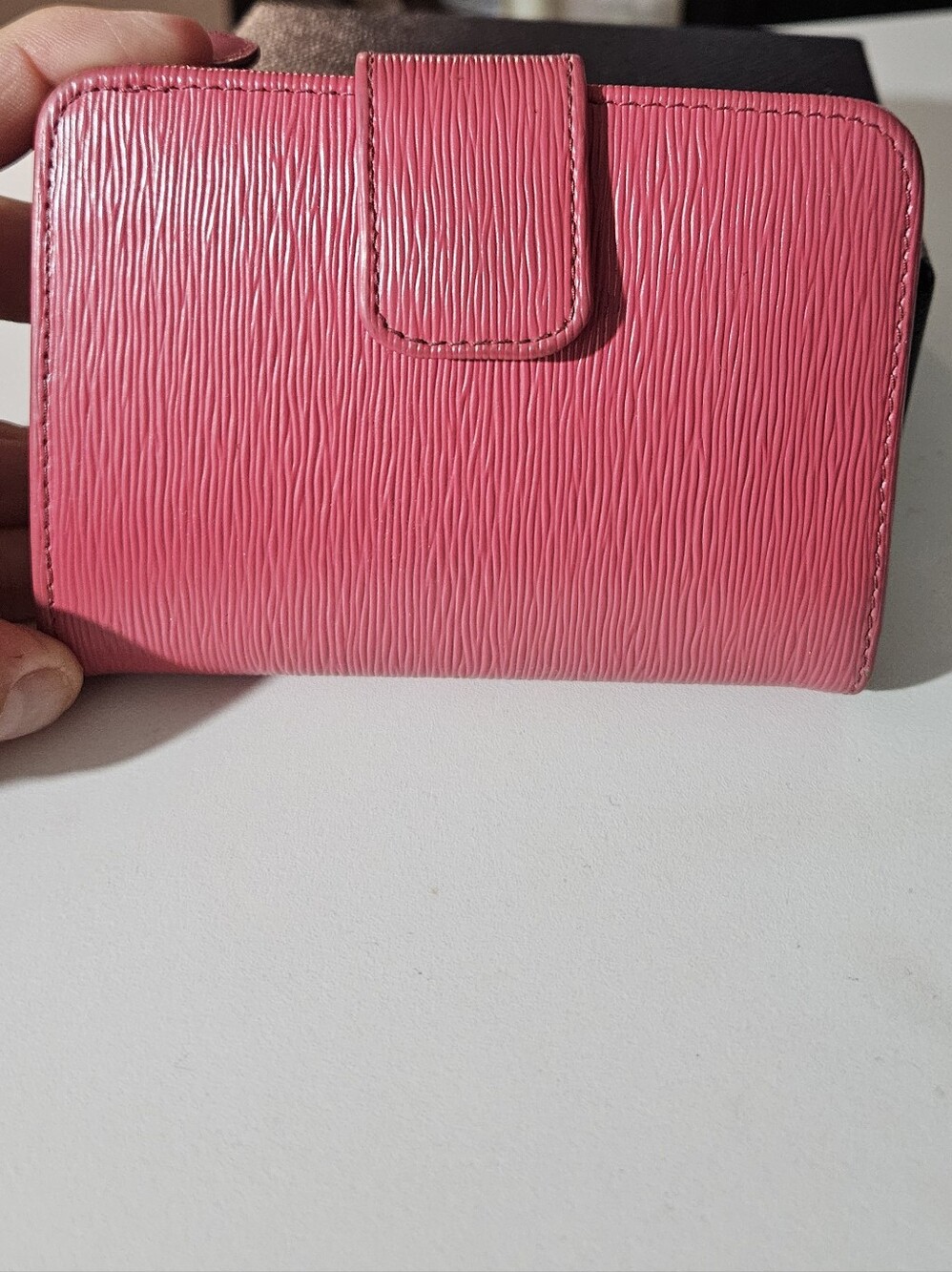 Prada Pink Vitello Move Compact Wallet - Picture 2 of 10